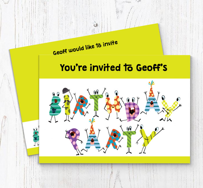 party letters party invitations