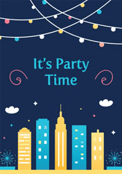 rooftop party invitations
