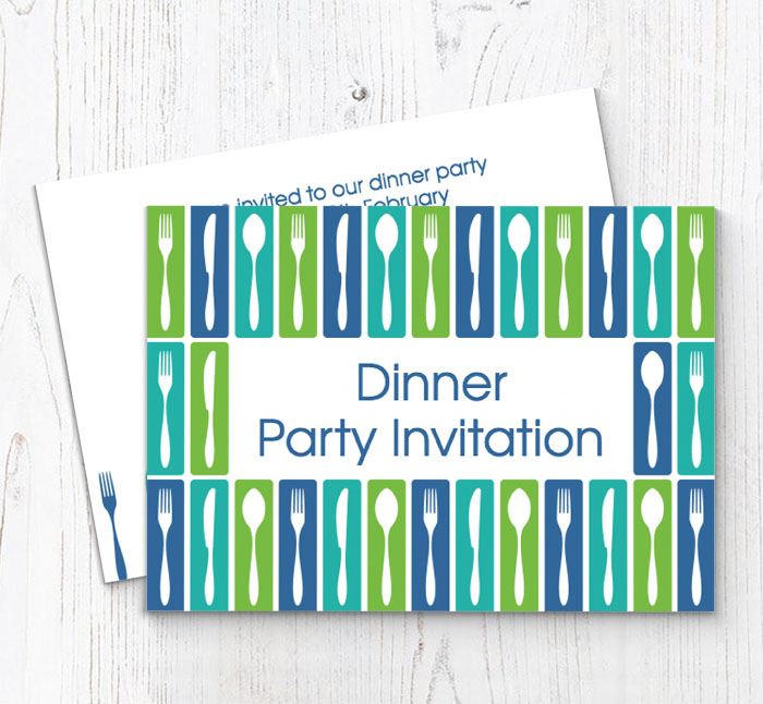 cutlery party invitations