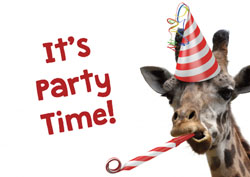 party giraffe party invitations