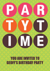 party time party invitations