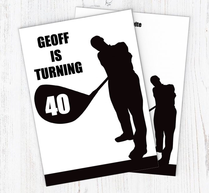golf party invitations