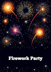 festive fireworks invitations