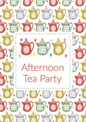 tea pots party invitations