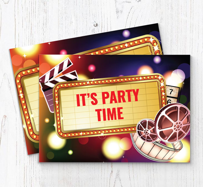 movie party invitations