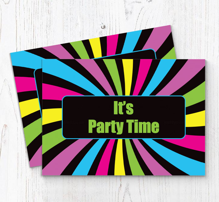 60s party invitations