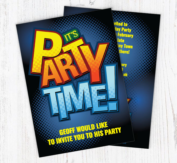 its party time party invitations