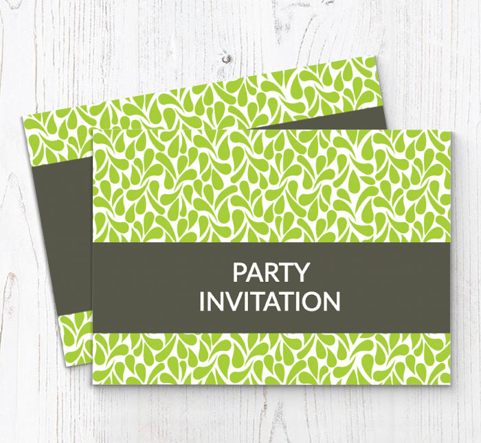 green drops party invitations