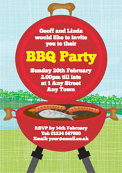 BBQ party invitations
