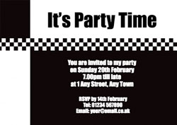 SKA party invitations