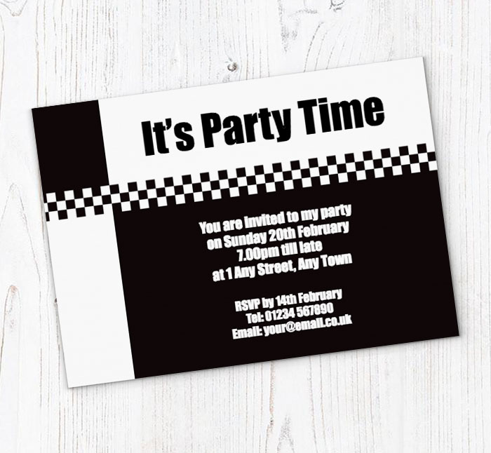 SKA party invitations