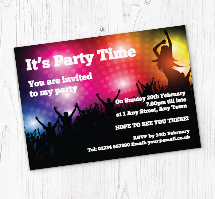 festival party invitations