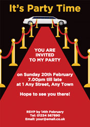 arrive in style party invitations