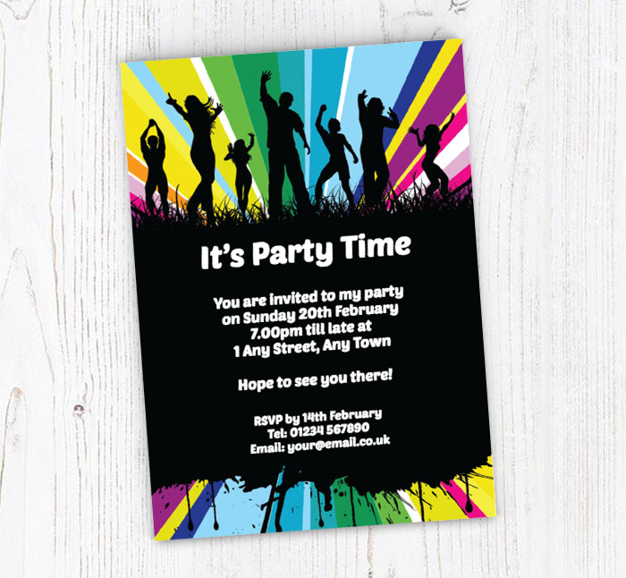 party in the field invitations