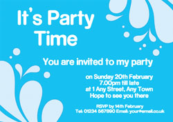 splash party invitations