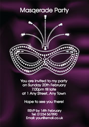 diamond masquerade invitations