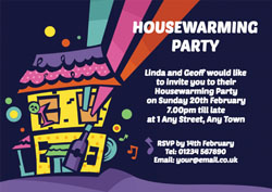 house party invitations