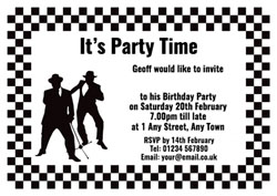 2 tone party invitations