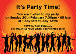 party people party invitations