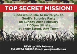 top secret mission invitations