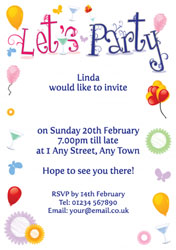 lets party invitations