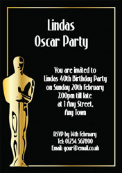 oscar party invitations