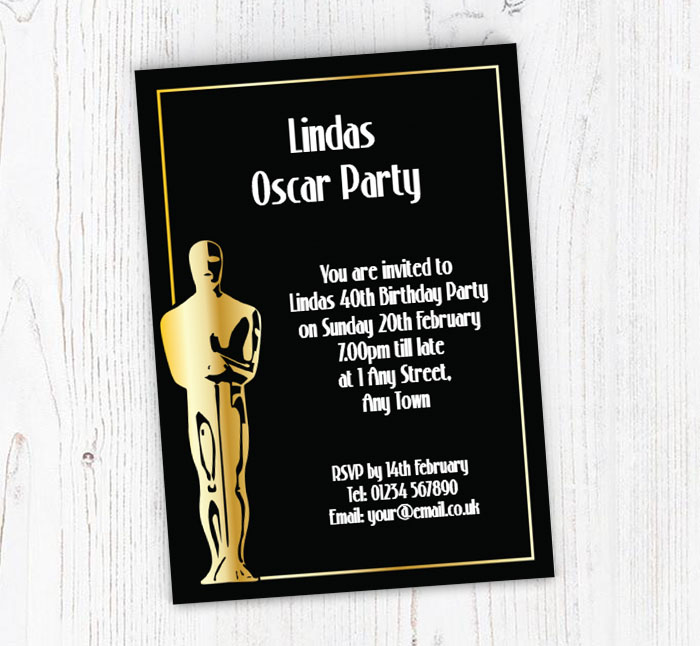 oscar party invitations