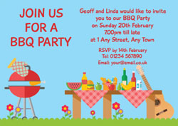 barbecue and picnic invitations