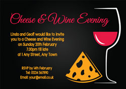 cheese and wine party invitations