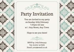 vintage party invitations