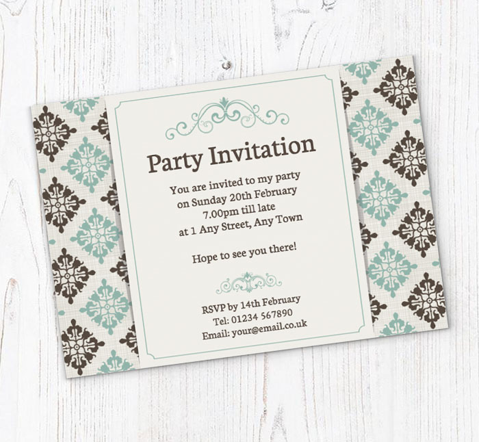 vintage party invitations
