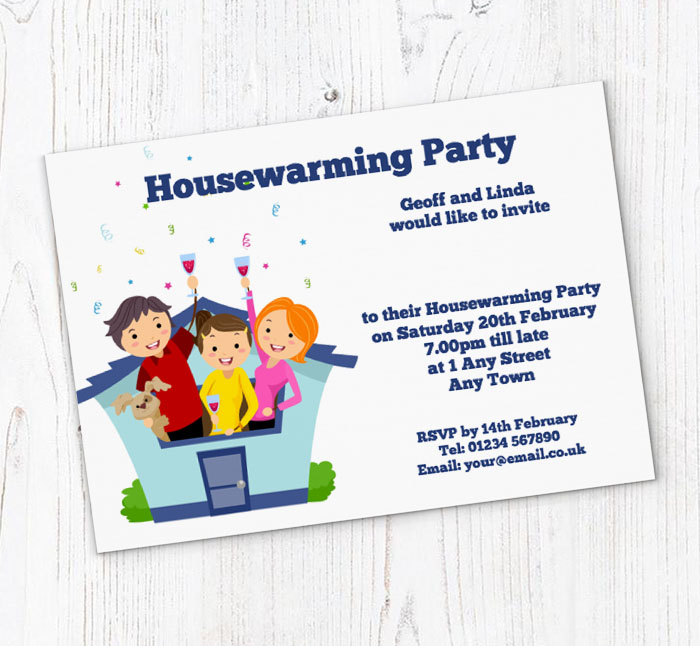 housewarming family invitations