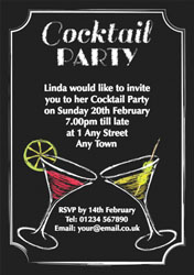 cocktail blackboard invitations