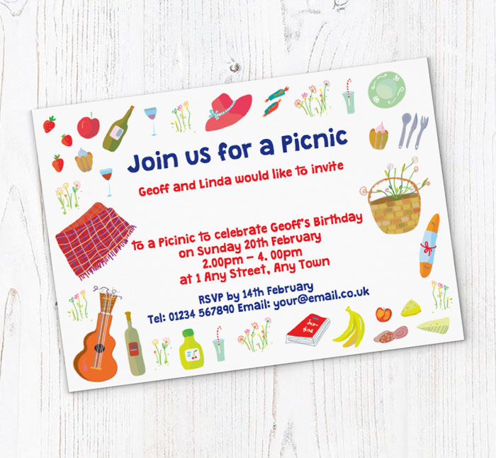 join us for a picnic invitations