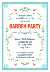 garden party invitations