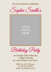 vintage photo upload invitations