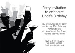raise a toast party invitations