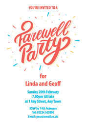 farewell party invitations