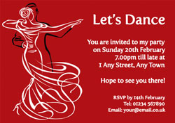 ballroom party invitations