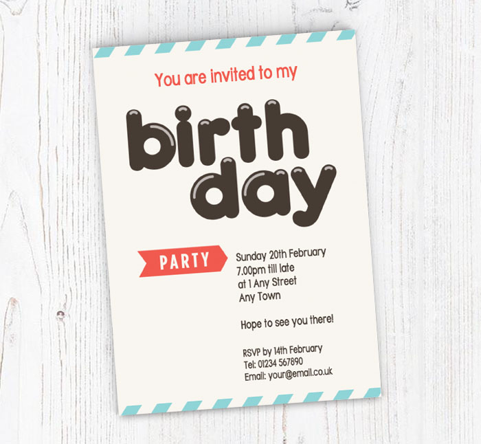 you are invited party invitations