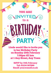 party poppers party invitations