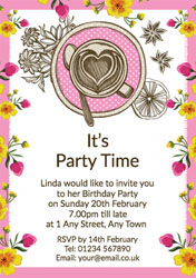 vintage tea party invitations