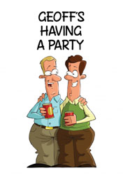 drinking buddies party invitations