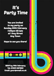 80s party invitations