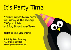 party penguin party invitations