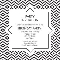 gatsby diamonds party invitations