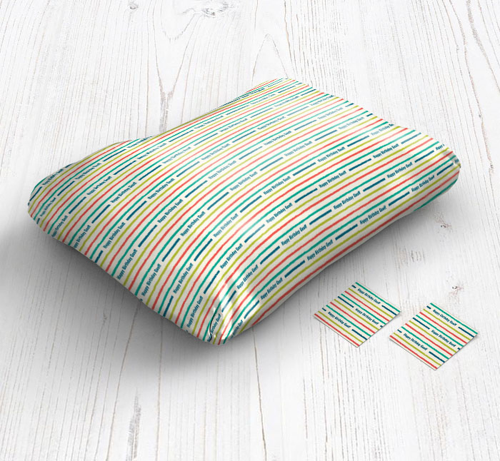 striped wrapping paper