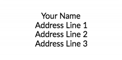 plain address labels