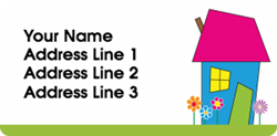 pink roof address labels