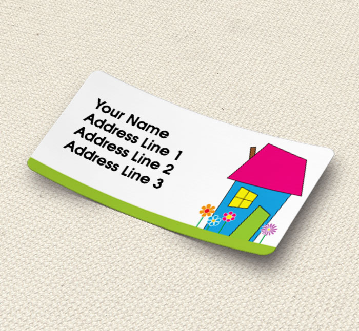 pink roof address labels